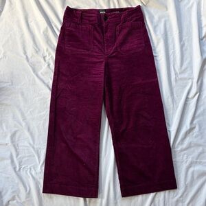 Maeve “The Colette” cropped curdoroy pants